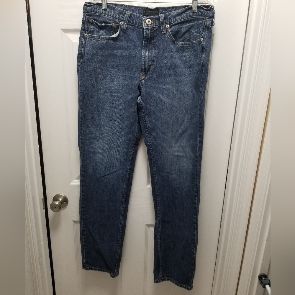 Bullhead Mens 34/34 Straight Blue Jeans flawed